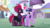 Size: 3461x1950 | Tagged: safe, artist:andoanimalia, artist:ejlightning007arts, fizzlepop berrytwist, tempest shadow, twilight sparkle, alicorn, pony, g4, canterlot, cute, female, heart, lesbian, raised hoof, ship:tempestlight, shipping, show accurate, twilight sparkle (alicorn), wallpaper