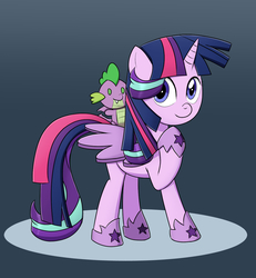 Size: 1200x1300 | Tagged: safe, artist:mew-me, gameloft, spike, starlight glimmer, twilight sparkle, pony, unicorn, g4, clothes, cosplay, costume, fake wings, female, hoof shoes, looking at you, mare, not twilight sparkle, plushie, raised hoof, roleplaying, solo, wig
