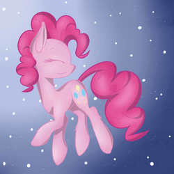 Size: 4000x4000 | Tagged: safe, artist:nemsleep, pinkie pie, earth pony, pony, g4, abstract background, eyes closed, female, mare, solo