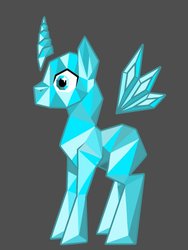 Size: 774x1032 | Tagged: source needed, safe, artist:pvt-llama, alicorn, pony, crystal, female, simple background, solo
