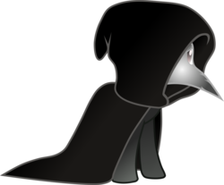Size: 983x812 | Tagged: safe, artist:radiationalpha, pony, anti-villain, male, plague doctor, plague doctor mask, ponified, scp, scp-049, simple background, solo, transparent background