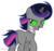 Size: 853x806 | Tagged: safe, artist:yourrdazzle, oc, oc only, oc:crescent moon, pony, unicorn, base used, female, mare, offspring, parent:king sombra, parent:twilight sparkle, parents:twibra, simple background, solo, sombra eyes, transparent background