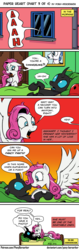 Size: 975x3085 | Tagged: safe, artist:pony-berserker, diamond rose, fancypants, oc, oc:berzie, changeling, pegasus, pony, comic:paper heart, g4, bed, bed hair, boop, comic, excited, female, male, mare, morning after, not rarity, screaming, speech bubble, spread wings, that escalated quickly, unamused, window, wingboner, wings