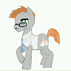 Size: 480x480 | Tagged: artist needed, safe, derpibooru exclusive, oc, oc only, oc:skyson, earth pony, pony, clothes, glasses, male, necktie, profile, shirt, simple background, solo, stallion, white background