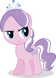 Size: 758x1055 | Tagged: safe, diamond tiara, earth pony, pony, g4, female, filly, simple background, solo, suspicious, transparent background