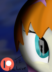 Size: 636x886 | Tagged: safe, artist:tunrae, twinkleshine, pony, g4, digital art, eye reflection, female, halloween, holiday, nightmare night, patreon, patreon preview, reflection, shadow, solo