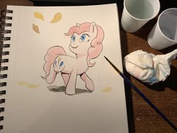 Size: 2048x1536 | Tagged: safe, artist:lost marbles, pinkie pie, pony, g4, traditional art, watercolor painting