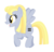 Size: 421x402 | Tagged: safe, artist:hippykat13, artist:sabokat, derpy hooves, pegasus, pony, g4, the cutie map, alternate hairstyle, base used, equal cutie mark, equalized, equalized mane, female, mare, wings