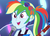 Size: 1511x1080 | Tagged: safe, screencap, rainbow dash, equestria girls, equestria girls specials, g4, my little pony equestria girls: better together, my little pony equestria girls: spring breakdown, all good (song), braid, close-up, clothes, cropped, cruise outfit, dress, electric guitar, equestria girls rainbow dash, female, guitar, happy, headband, human dash, microphone, multicolored hair, musical instrument, open mouth, ponytail, sequins, singing, sleeveless, sleeveless dress, smiling, solo