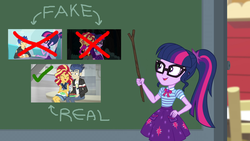 Size: 1920x1080 | Tagged: safe, edit, flash sentry, sci-twi, sunset shimmer, twilight sparkle, equestria girls, equestria girls specials, g4, my little pony equestria girls: better together, my little pony equestria girls: holidays unwrapped, female, geode of telekinesis, implied flashlight, implied lesbian, implied sciflash, implied scitwishimmer, implied shipping, implied straight, implied sunsetsparkle, incoming drama, incoming shipping war, magical geodes, male, op is a duck, op is trying to start shit, ship:flashimmer, shipping, shipping war, straight