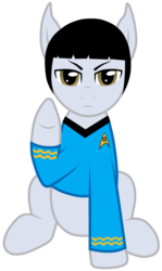 Size: 3024x5078 | Tagged: safe, artist:jennieoo, earth pony, pony, g4, ponified, show accurate, spock, star trek