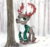 Size: 2000x1892 | Tagged: safe, artist:chopsticks, oc, oc only, caribou, pony, cheek fluff, chest fluff, clothes, forest, hoodie, hoof fluff, snow, snowfall, solo, tree, unshorn fetlocks