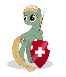 Size: 2142x2500 | Tagged: safe, artist:nianara, pony, high res, nation ponies, ponified, switzerland