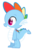 Size: 722x1106 | Tagged: safe, rainbow dash, spike, dragon, g4, male, new rainbow dash, palette swap, recolor, simple background, solo, transparent background, vector
