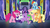 Size: 1920x1080 | Tagged: safe, screencap, applejack, fluttershy, pinkie pie, rainbow dash, rarity, spike, twilight sparkle, alicorn, dragon, earth pony, pegasus, pony, unicorn, g4, my little pony: friendship is magic, the last problem, comforting, crying, eyes closed, female, flying, hug, male, mane seven, mane six, mare, sad, self winghug, twilight sparkle (alicorn), winged spike, winghug, wings