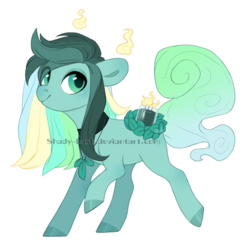 Size: 1167x1150 | Tagged: safe, artist:shady-bush, oc, oc only, oc:eucalyptus, original species, pony, scented pony, closed species, female, mare, simple background, solo, transparent background, white outline