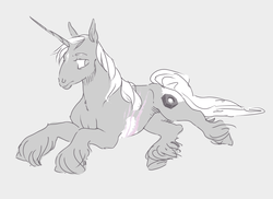 Size: 1280x930 | Tagged: safe, artist:amphoera, oc, oc only, pony, unicorn, scar, solo