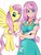 Size: 1200x1600 | Tagged: safe, artist:menko_e, kotobukiya, fluttershy, human, pegasus, pony, g4, crossed arms, cute, female, human ponidox, humanized, jewelry, kotobukiya fluttershy, looking at you, mare, necklace, self ponidox, shyabetes, simple background, white background