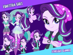 Size: 1440x1080 | Tagged: safe, artist:famousmari5, artist:kimberlythehedgie, artist:punzil504, artist:rodan00, artist:thebarsection, artist:themexicanpunisher, artist:whalepornoz, starlight glimmer, pony, unicorn, equestria girls, equestria girls series, equestria girls specials, g4, mirror magic, beanie, clothes, crossed arms, cute, cutie mark, dress, female, glimmerbetes, hat, high heels, mare, miniskirt, open mouth, pants, ponied up, shoes, skirt, super ponied up, text, vector, wallpaper