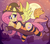 Size: 3064x2678 | Tagged: safe, artist:graphene, fluttershy, pegasus, pony, g4, adorasexy, blushing, broom, clothes, cute, female, flying, flying broomstick, full moon, hat, high res, leotard, mare, moon, sexy, shyabetes, smiling, socks, solo, spread wings, striped socks, wings, witch hat