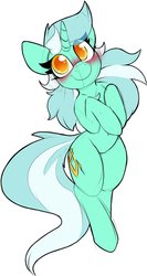 Size: 1039x1953 | Tagged: safe, artist:lockheart, lyra heartstrings, pony, unicorn, g4, blushing, colored pupils, cute, female, hooves to the chest, lyrabetes, mare, on back, simple background, solo, white background