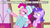 Size: 1192x675 | Tagged: safe, edit, edited screencap, screencap, amethyst star, pinkie pie, sparkler, earth pony, pony, unicorn, best gift ever shorts, g4, interseason shorts, my little pony: friendship is magic, sundae sundae sundae, bipedal, bipedal leaning, caption, clothes, coat, female, hat, image macro, leaning, lesbian, mare, one eye closed, pinkieswirl, shipping, text, toque, winter clothes, wrong hairstyle