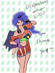 Size: 1992x2622 | Tagged: safe, artist:franschesco, princess luna, spike, human, gamer luna, g4, age difference, alicorn humanization, breasts, busty princess luna, cellphone, cute, deviantart, deviantart logo, duo, duo male and female, female, headphones, holding a human, holding a spike, holding hands, horn, horned humanization, human spike, humanized, implied shipping, implied spiluna, lunabetes, male, phone, ship:spiluna, shipping, smartphone, spikabetes, straight, winged humanization, wings