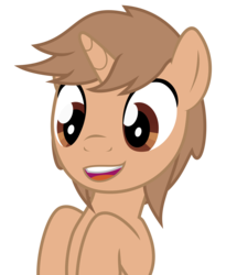 Size: 3555x4343 | Tagged: safe, artist:sollace, oc, oc only, oc:foxhound, pony, unicorn, cute, happy, male, show accurate, solo, stallion, vector