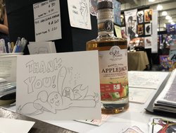 Size: 2048x1536 | Tagged: safe, artist:andypriceart, idw, applejack, earth pony, pony, g4, spoiler:comic, alcohol, applejack (drink), armpits, cowboy hat, drunk, drunk aj, female, hat, mare, namesake, pencil drawing, photo, pun, traditional art, visual pun