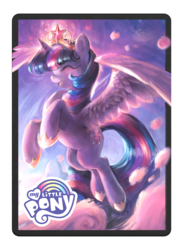 Size: 1024x1400 | Tagged: safe, artist:jennifer l. meyer, twilight sparkle, alicorn, pony, g4, official, big crown thingy, element of magic, female, jewelry, magic the gathering, ponies the galloping, regalia, solo, twilight sparkle (alicorn)