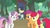 Size: 1920x1080 | Tagged: safe, screencap, apple bloom, loose tracks, scootaloo, sweetie belle, earth pony, pony, g4, growing up is hard to do, my little pony: friendship is magic, cutie mark crusaders, older, older apple bloom, older cmc, older scootaloo, older sweetie belle