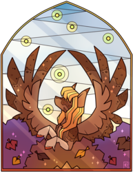 Size: 785x1018 | Tagged: safe, artist:ak4neh, oc, oc only, oc:firefly trails, pegasus, pony, female, mare, simple background, solo, stained glass, transparent background