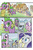 Size: 495x752 | Tagged: safe, artist:billforster, diamond tiara, rarity, silver spoon, spike, dragon, earth pony, pony, unicorn, g4, apple, apple tree, comic, concerned, exclamation point, female, filly, flower, glasses, jewelry, male, mare, necklace, pearl necklace, picking flowers, tiara, tree