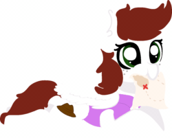 Size: 1288x1037 | Tagged: safe, artist:nootaz, oc, oc:graph travel, pony, animated, chewing, commission, eating