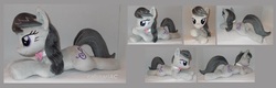 Size: 3796x1212 | Tagged: safe, artist:calusariac, octavia melody, earth pony, pony, g4, irl, photo, plushie, prone, solo