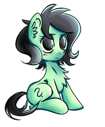 Size: 2497x3020 | Tagged: safe, artist:coco-drillo, oc, oc only, oc:filly anon, earth pony, pony, angry, annoyed, blushing, chest fluff, ear fluff, female, filly, high res, simple background, solo, white background