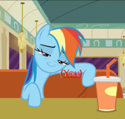 Size: 507x482 | Tagged: safe, edit, edited screencap, editor:anonsocks, screencap, rainbow dash, pony, g4, the saddle row review, (you), bronybait, cropped, faic, female, rainbow dash is best facemaker, smug, smugdash, solo
