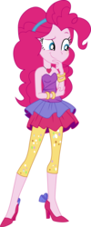 Size: 3733x9300 | Tagged: safe, artist:marcorulezzz, pinkie pie, equestria girls, friendship through the ages, g4, twilight under the stars, spoiler:eqg series (season 2), '90s, bare shoulders, clothes, female, high heels, rah rah skirt, shoes, simple background, skirt, sleeveless, solo, strapless, transparent background, vector