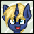 Size: 50x50 | Tagged: safe, artist:lixthefork, oc, oc:glitch sketch, pony, unicorn, animated, black sclera, black tears, blood, bust, commission, eyes closed, gif, gif for breezies, glowing eyes, male, picture for breezies, smiling, stallion