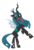 Size: 1392x2050 | Tagged: safe, artist:bowsarefriends, queen chrysalis, changeling, changeling queen, g4, crown, female, jewelry, long tongue, looking at you, narrowed eyes, open mouth, rearing, regalia, simple background, solo, spread wings, tongue out, transparent background, wings