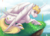 Size: 2320x1656 | Tagged: safe, artist:php130, artist:shadowwolf, oc, oc only, oc:bonniecorn, alicorn, pony, seraph, seraphicorn, alicorn oc, butt, collaboration, colored hooves, curved horn, female, four wings, horn, mare, multiple wings, plot, ponified, rainbow waterfall, realistic horse legs, solo, unshorn fetlocks, wings