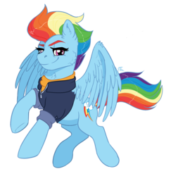 Size: 2217x2280 | Tagged: safe, rainbow dash, pegasus, pony, g4, the last problem, cheek fluff, ear fluff, fanart, female, future, high res, older, older rainbow dash, simple background, solo, transparent background