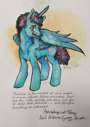 Size: 1880x2660 | Tagged: safe, artist:queenanneka, pony, neil degrasse tyson, ponified