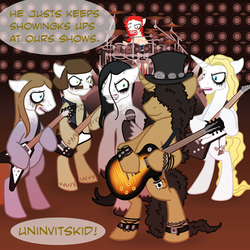 Size: 500x500 | Tagged: safe, artist:scorchie-critter, pony, dethklok, ponified, slash