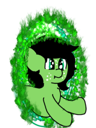 Size: 1440x1920 | Tagged: safe, artist:scotch, oc, oc:filly anon, pony, female, filly, freckles, portal, teleportation