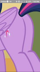 Size: 480x854 | Tagged: safe, screencap, twilight sparkle, alicorn, pony, g4, butt, cropped, female, plot, solo, twibutt, twilight sparkle (alicorn)