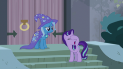 Size: 1920x1080 | Tagged: safe, screencap, starlight glimmer, trixie, pony, g4, student counsel