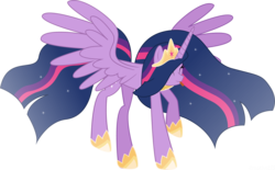 Size: 1872x1159 | Tagged: dead source, safe, artist:creativeli3, twilight sparkle, alicorn, pony, series:equestriaverse, g4, the last problem, ^^, crown, dancing, do the sparkle, ethereal mane, eyes closed, female, jewelry, older, older twilight, older twilight sparkle (alicorn), princess twilight 2.0, regalia, simple background, solo, starry mane, tongue out, transparent background, twilight sparkle (alicorn)