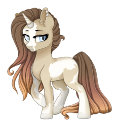 Size: 929x1012 | Tagged: safe, artist:shady-bush, oc, oc only, pony, unicorn, ear piercing, earring, female, horn, horn ring, jewelry, mare, piercing, simple background, solo, transparent background