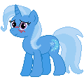 Size: 120x120 | Tagged: safe, artist:mathematiciennejusticiere, trixie, pony, unicorn, g4, blushing, female, smiling, solo